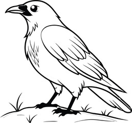 vector illustration of a bird