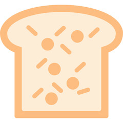 French Toast Flat Icon