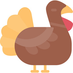 Turkey Flat Icon
