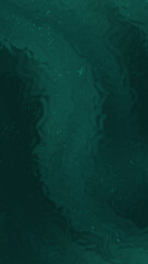Abstract Deep Sea Green Background with Subtle Waves and Sparkles. vertical Background.