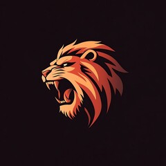 Roaring Lion Head Logo Design. (4)