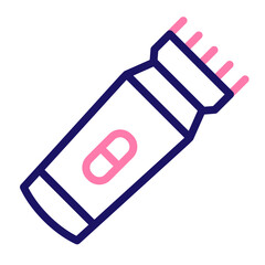 Shaving Machine Vector Line Two Colors Icon Design