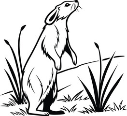 vector illustration of a squirrel