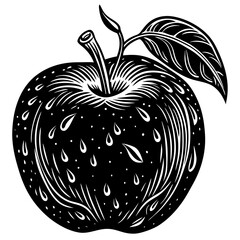 vector illustration of an apple