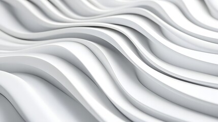 Obraz premium Bright and Ethereal Wavy Digital Backdrop with Soft Abstract Lines and a Clean Technology Aesthetic