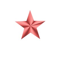 Obraz premium red star isolated on white