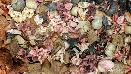Background of Dried Flowers.