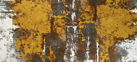 Obraz premium Hand draw abstract background texture art painting colorful paint on canvas design create arts. 