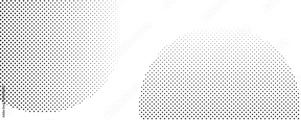 Aufkleber abstract halftone dots pattern background. halftone effect vector illustration.