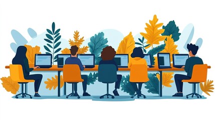 * Teams creating engaging marketing campaigns for e-learning platforms, featuring interactive course previews and testimonials