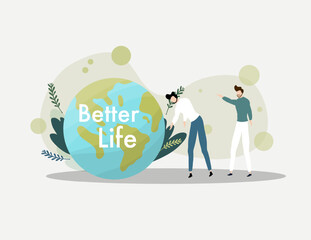 earth vector design for environment ozone and earth day event