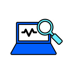 Icon a monitoring, isolated against a clean background.