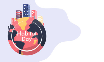 Fototapeta premium habitat vector illustration for habitat day design vector