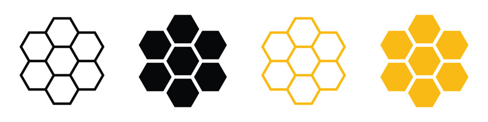 bee honeycomb icon vector. apiary honeycomb bee icon. vector illustration on transparent background