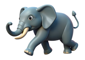 Obraz premium 3d rendering elephant cartoon 