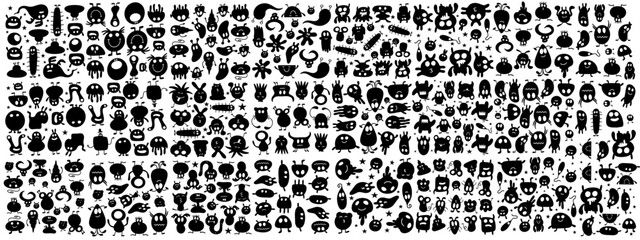 monster vector set bundle design
