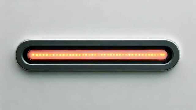 A glowing progress bar symbolizes incremental progress and completion in a digital context.