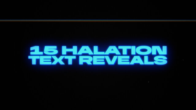 Flare Halation Text Reveal Animators - Modular, Responsive, Single Clip Titles for Quick Drag & Drop