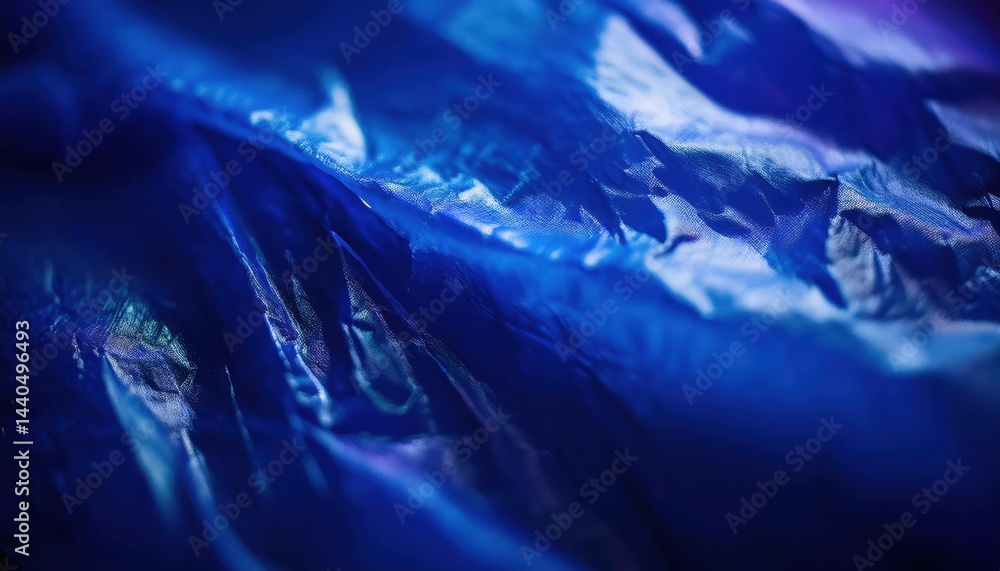 Aufkleber abstract blue crumpled fabric texture closeup for web backgrounds print graphics branding and creative design projects high resolution macro photo

