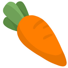 vector illustration of a carrot