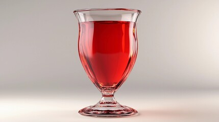 A glass of red wine is sitting on a table