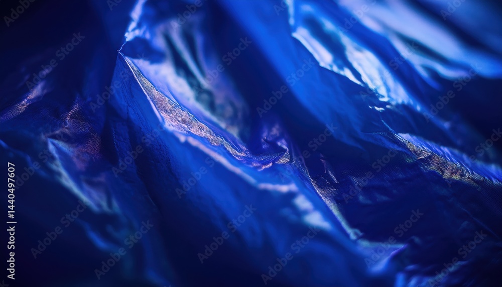 Aufkleber abstract blue crumpled fabric texture closeup for web backgrounds print graphics branding and creative design projects high resolution macro photo

