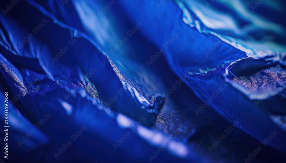 Aufkleber abstract blue crumpled fabric texture closeup for web backgrounds print graphics branding and creative design projects high resolution macro photo

