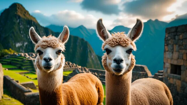 Llama in a Historic City