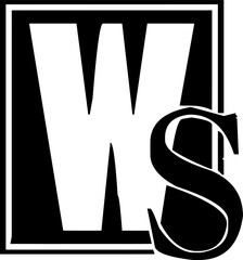 A simple and bold logo with intertwined 