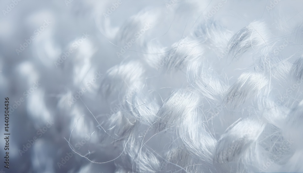 Aufkleber ethereal white fur texture macro closeup for web design, branding, print materials, soft backgrounds