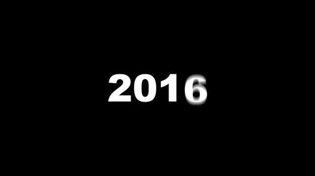 Scrolling Year Counter Animation from 2000 to 2025, Time Passing
