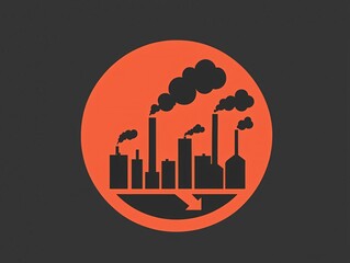 Obraz premium Industry Pollution Icon