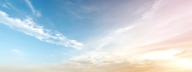 Obraz premium the bright and clear sky as the sunlight dances across the clouds, offering a mesmerizing sunrise or sunset that transforms the atmosphere of every morning and evening in nature