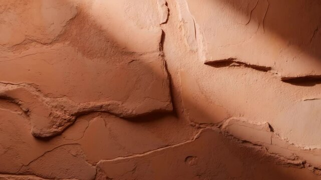Close-up view of plaster wall texture in detail.