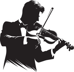 Fototapeta premium Violinist vector