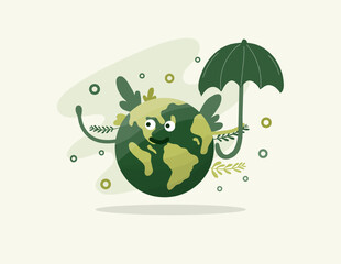 earth vector design for environment ozone and earth day event