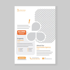 Modern Real Estate Flyer Template for Property Sale or Rent