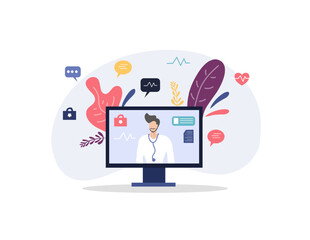 doctor and nurses illustration vector  design for doctor nurses day