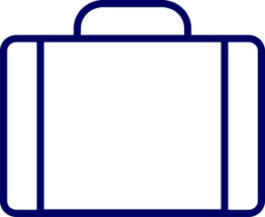Vector of a briefcase on white background