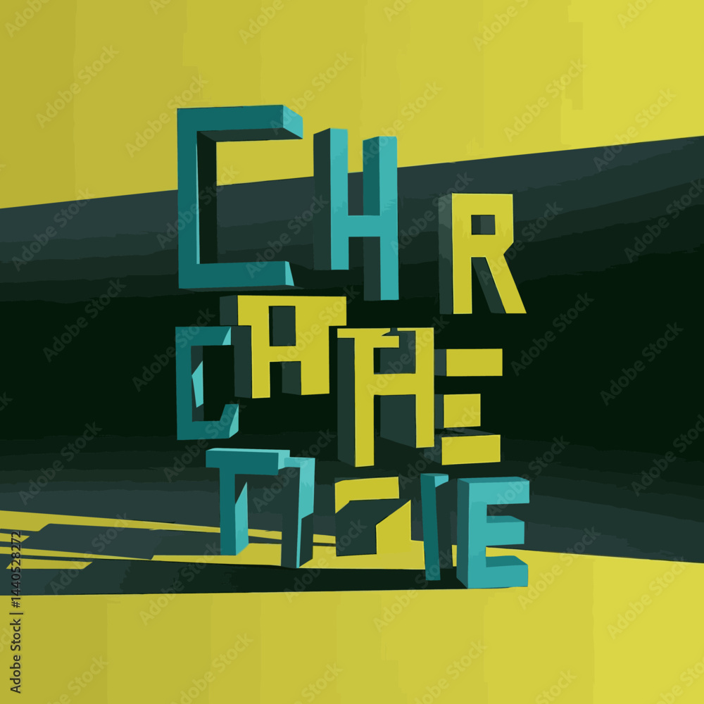 Aufkleber chrome text effect graphic design illustration typography render d artwork digital art 3d block lett