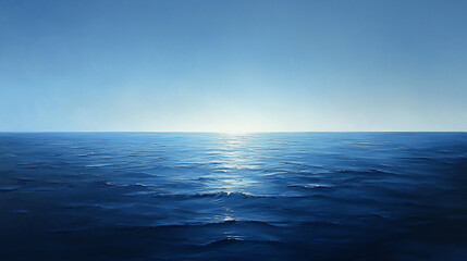 Obraz premium calm blue horizon