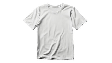 Clean White T-Shirt on White Background � Professional Apparel Mockup