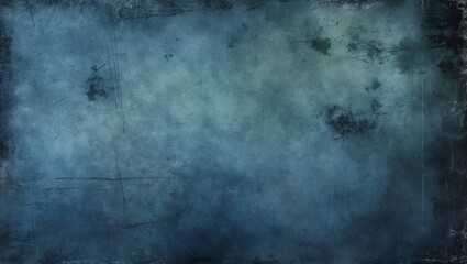 Fototapeta premium Textured Blue Abstract Background with Grungy Surface and Faded Edges