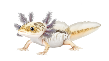 Axolotl illustration for rebg 270 design on a clean white background