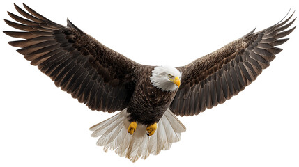 Fototapeta premium Majestic Bald Eagle in Flight A Powerful Symbol of Freedom and Nature