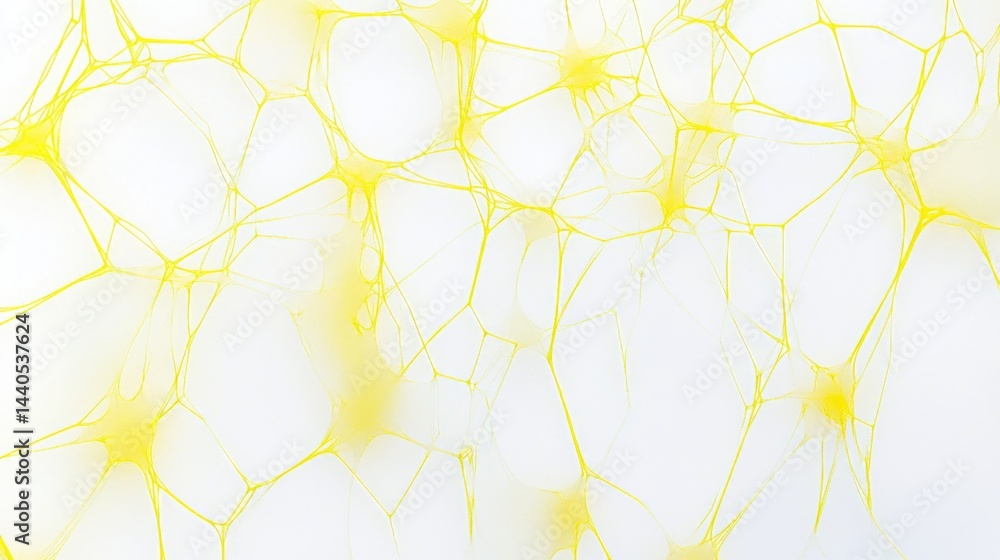 Poster dynamic neural network patterns digital realm abstract art white background close-up view technology