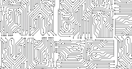 Circuit technology background with hi-tech digital stock illustration. 