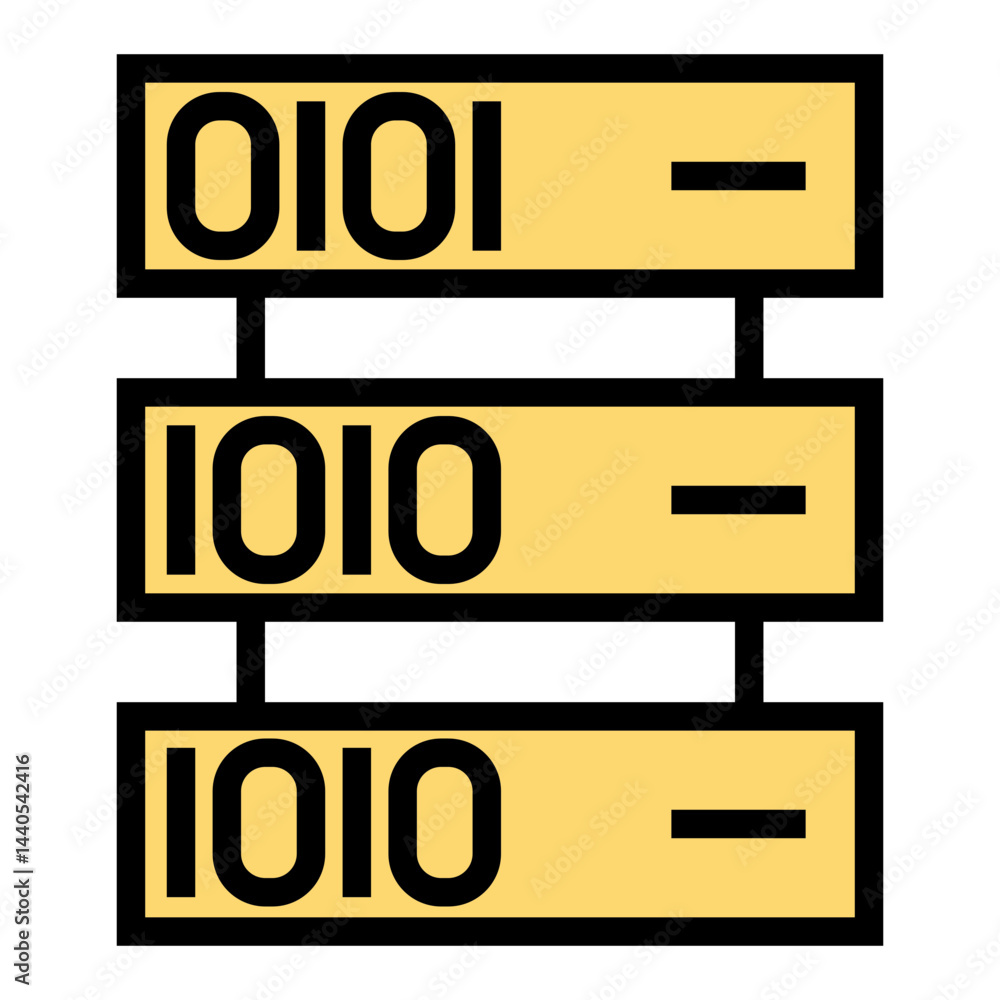 Aufkleber  data binary vector icon