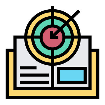 objectif analytic vector icon