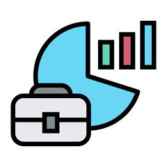 business analyst  vector icon